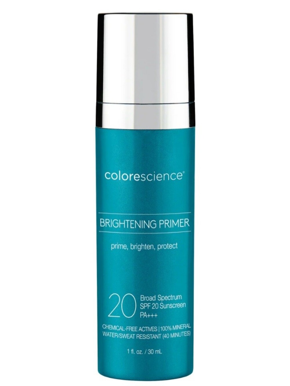 Colorescience Brightening Primer SPF 20 Water Resistant Mineral Sunscreen 1oz